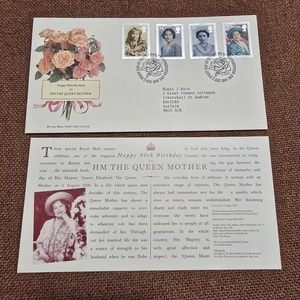 90th birthday HM the queen mother First Day Cover FDC #2 - Picture 1 of 5
