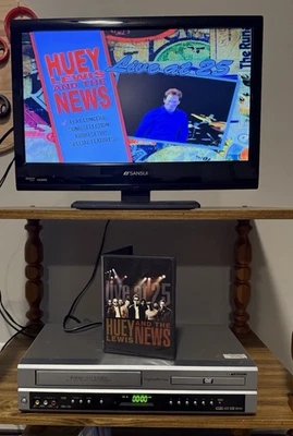 2004 Sansui VRDVD4001AC DVD VCR Combo w Remote & AV Cables Tested & Working - Image 1 of 4