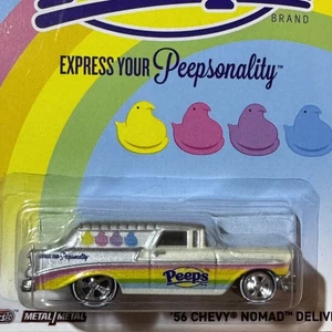 Chevy Nomad 2013 Hot Wheels Pop Culture Just Born Peeps '56 entrega pilotos reales - Imagen 1 de 7