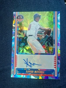 2025 Panini Stars and Stripes - Xavier Mitchell Auto Platinum diamond /25 NTS-XM - Picture 1 of 2
