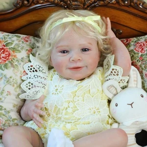 SCOM 18" Realistische Reborn Baby Puppe Mädchen Weich Silikon Lebensecht Puppe Spielzeug Geschenk - Bild 1 von 9