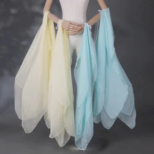 Guanti Chiffon Lady Opera sopramanica manica accessorio abbigliamento da ballo vestito Hanfu carino - Foto 1 di 18