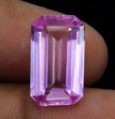 Seltene 5,90 ct natürliche rosa Kunzit Smaragd Form - lose Edelstein aus... - Bild 1 von 4