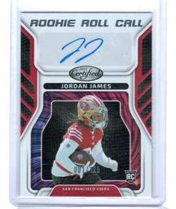 2025 Panini Certified Jordan James Rookie Roll Call Auto #'ed 001/125 - Picture 1 of 1