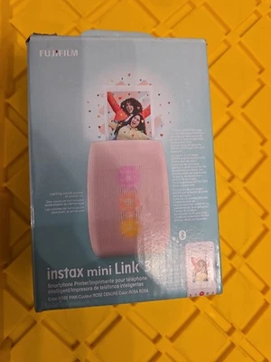 Fujifilm Instax Mini Link 3 Rose Pink Lightweight Smartphone Printer - Image 1 of 2