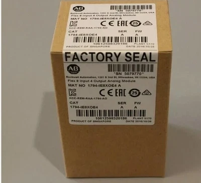 New Sealed Allen Bradley 1794-IE8XOE4 SER A Flex 8 Input 4 Output Analog Module - Image 1 of 4