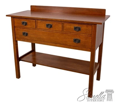 71009: STICKLEY Mission Oak Arts & Crafts 4 cajones servidor buffet Foto 1 de 4