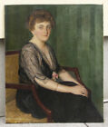 Schöne Dame um 1900-20. Sign.: A. Prantl. Bildgröße:  82,5x99,5 cm.