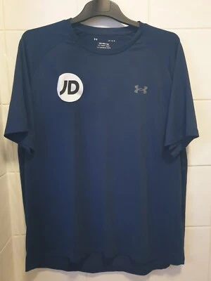 Under Armour Tech Tee Mens Short Sleeve Navy T-Shirt UNIQUE J.D Sports Print 50" - Image 1 of 4