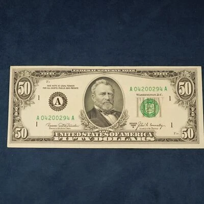 1969-B $50 Federal Reserve Note (Fr 2116-A) - Free Shipping USA - Image 1 of 4