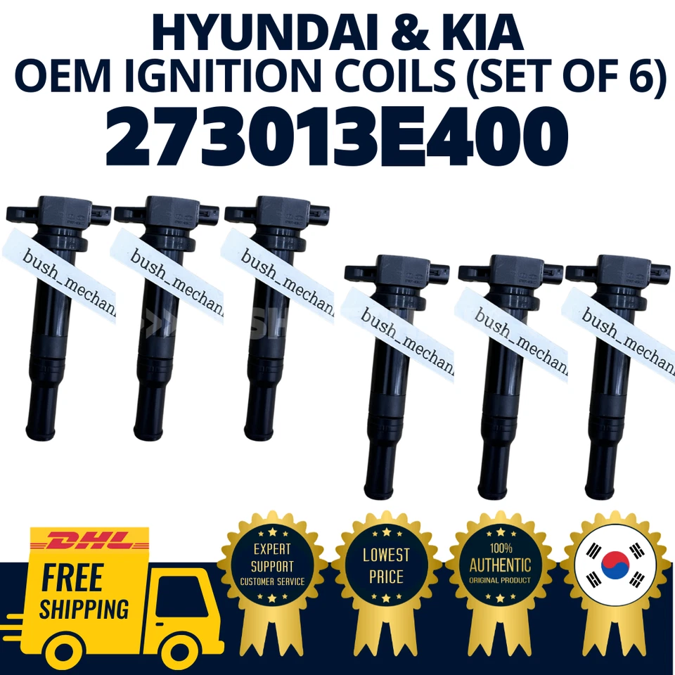Комплект катушек зажигания от оригинального производителя Hyundai Kia 6 Santa Fe Optima Rondo Magentis - Изображение 1 из 4