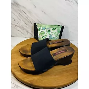 Lexees Wedge Womens Size 6 Sandals 2 Different Interchangeable Straps - Picture 1 of 7