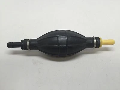 MARINE BOAT BLACK RUBBER JUMBO PRIMER BULB 3/8" HOSE FOR OUTBOARD FUEL TANKS - Image 1 of 4