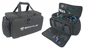 Rockville UT-BAG10 Padded DJ Cable/Utility Bag w/removable Dividers+YKK Zippers - Picture 1 of 11