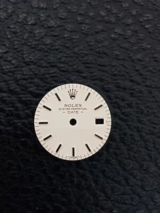 Original Dial Rolex Size 20mm White, Silver Index - Quadrante Date cal. 2030 - Picture 1 of 2