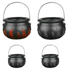  4 Pcs Plastic Halloween Flame Bucket Child Candy Basket Holder