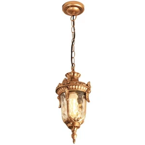 Porch Pendant Light Outdoor Home Ceiling Light Glass Lamp Garden Pendant Lights - Picture 1 of 12