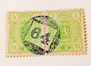 Finlandia *Numero cancellazioni *Nr 64 *T1/R3* Veteli *m-1889 *Molto Raro* - Foto 1 di 1