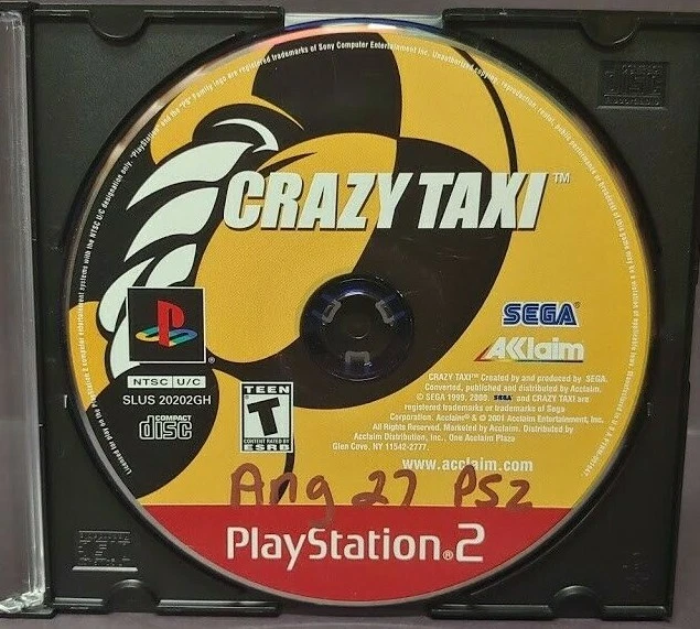Crazy Taxi  -  Sony Playstation 2 PS2 Game Lot Tested / Working  - Image 1 of 1