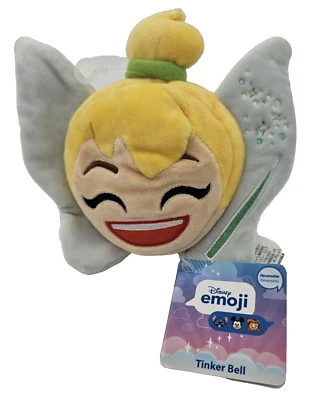 Peluche Emoji Campanilla Parques Disney Reversible 2 Caras 6 pulgadas Suave NUEVAS Etiquetas Foto 1 de 4