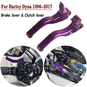 Palancas de embrague de freno control manual para Harley Dyna '96-17 Super Glide Custom FXDCI - Imagen 1 de 9