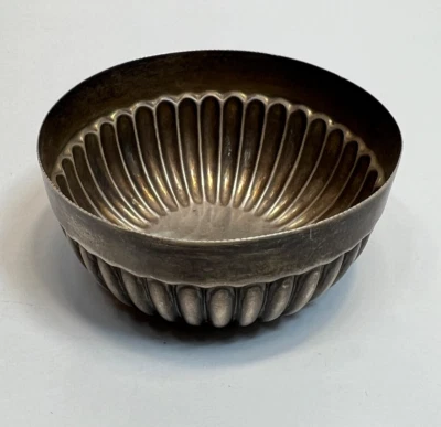 1859 Mappin & Webb Sheffield Sterling Silver Sweet Sugar Bowl Ribbed 3.2'' - Image 1 of 4