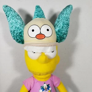 2017 Toy Factory Bart Simpson Krusty der Clown Hut & Shirt Spielzeug Puppe Plüsch 17 Zoll  - Bild 1 von 10