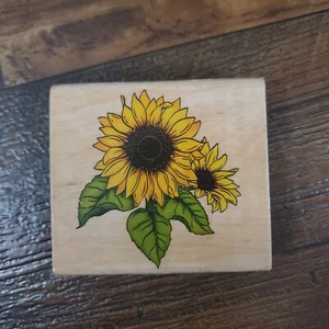 Rubber Stampede Sunflower II Wood Mounted Rubber Stamp 4510H Crafting Cardmaking - Picture 1 of 6