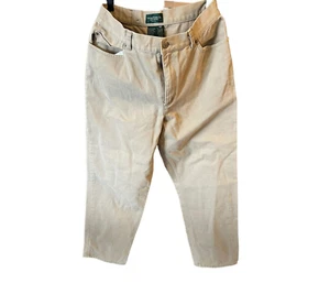 Ralph Lauren Jeans Petite Beige Business Freizeit Hose Größe 14P - Bild 1 von 3