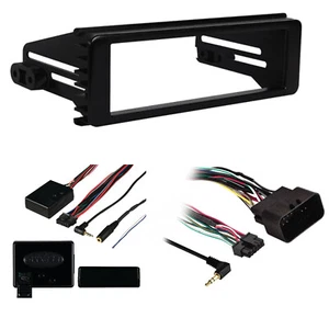 98-2013 HARLEY TOURING RADIO INSTALL ADAPTER W THUMB CONTROL, DASH KIT STEREO - Picture 1 of 4