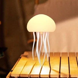Voice Control Dancing Jellyfish Lamp Recharging Table Night Light Color Change - Picture 1 of 7