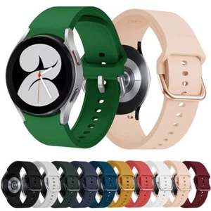 For Samsung Galaxy Watch 4 Band Classic Active 2 46/44/42/40mm Sport Wrist Strap - Picture 1 of 30