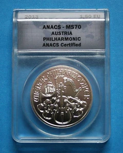2013 AUSTRIA 1oz. Silver Philharmonic - ANACS MS70 - Picture 1 of 2