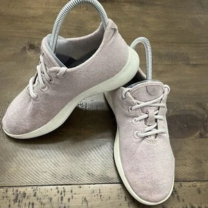 Zapatos para correr Allbirds para mujer de lana merino rosa/blanco talla 8 usados en excelente estado - Imagen 1 de 7