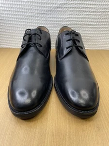 TED BAKER Mens Kampten Formal Leather Derby Shoes Black Size US 9 Brand New - Picture 1 of 14