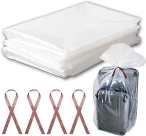 4 Pcs Large Clear Plastic Bags, 40" X 60" Dustproof Large Storage Bags - Picture 1 of 7