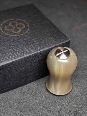 Ox horn fishing reel knob Shimano - Pomello mulinello pesca in corno - Immagine 1 di 4