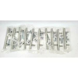 PACK de 10 Elementos 154SS Cepillo de Acero Inoxidable Satinado Armario Puerta Cajón Tirador - Imagen 1 de 3