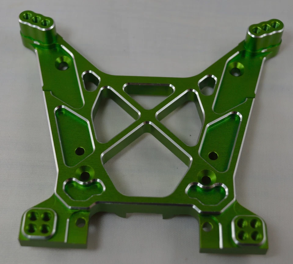 Torre de amortiguador delantero de aluminio verde para Axial Yeti XL 90032 Dhawk Racing Foto 1 de 1