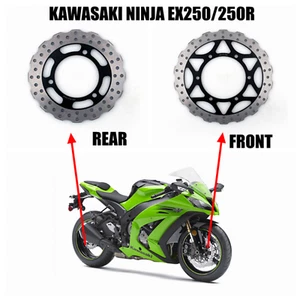 New Motorcycle Front Rear Brake Disc Rotor Kawasaki Ninja EX250 250R 2008-2012 - Picture 1 of 5