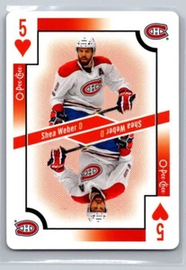 2017 O-Pee-Chee #5 Shea Weber Playing Cards Holofoil CANADIENS - Picture 1 of 2