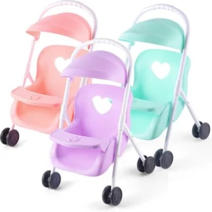 Gift Simulation Baby Stroller Toddlers Pretend Play Toy Tiny Pushchair Doll - Picture 1 of 11