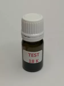 Test réactif or 18 K acide flacon à spatule sans pierre de touche - Imagen 1 de 2