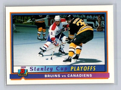 1991-92 Bowman #414 Bruins vs Canadiens Pittsburgh Penguins - Image 1 of 2