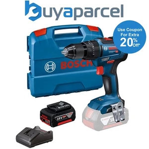 Bosch 18v GSB 18V-55 Brushless Combi Hammer Drill - 1 x 5.0ah Battery + L Case - Picture 1 of 9