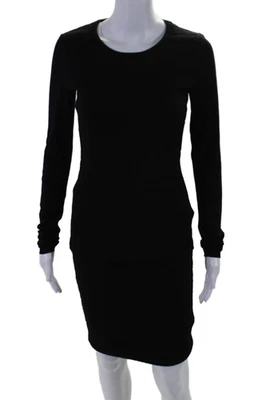 Bailey 44 Mujer Cuello Redondo Mangas Largas Dos Piezas Mini Falda Conjunto Negro Talla M Foto 1 de 4