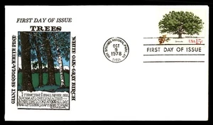 MayfairStamps US FDC 1978 Arkansas White Oak First Day Cover aat_53971 - Picture 1 of 2