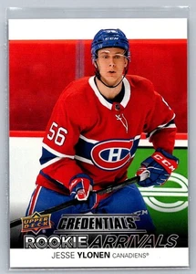 2021-22 Upper Deck Credentials #RA-44 Jesse Ylonen Rookie Arrivals Canadiens - Picture 1 of 2