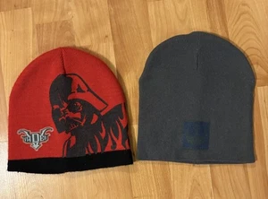 🔥Star Wars Darth Vader & The Rebel Alliance Youth Skull/Beanie Winter Caps EUC - Picture 1 of 5