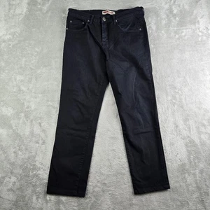 NeoBlue Jeans Herren 32x27 Schwarz Denim Straight Fit Stretch Essential Hergestellt in den USA - Bild 1 von 14